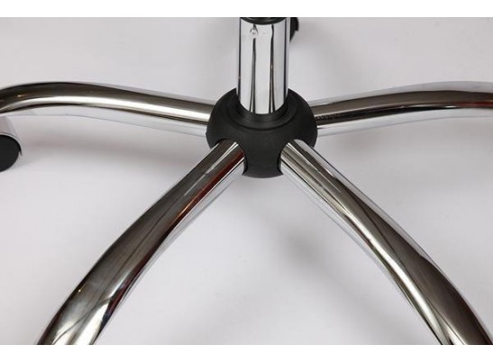 Кресло BERGAMO хром (кожзам/коричневый/светлый) в Набережных Челнах