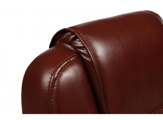 Кресло BERGAMO хром (кожзам/коричневый/светлый) в Набережных Челнах