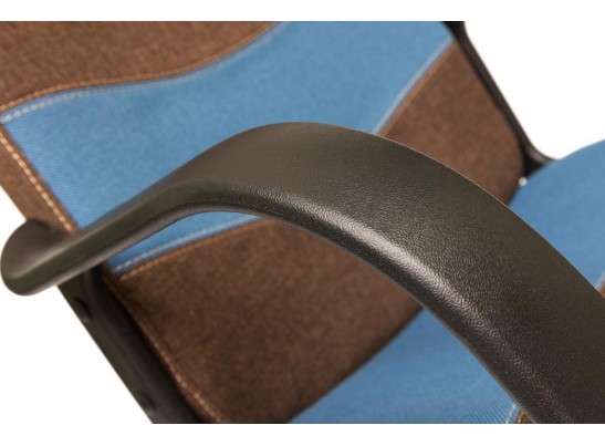 Кресло BAGGI (ткань/коричневый/синий) в Набережных Челнах