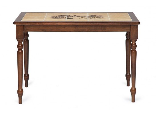 Стол с плиткой CT 3045P (дерево гевея/Тёмный Дуб/Малайзия) в Набережных Челнах