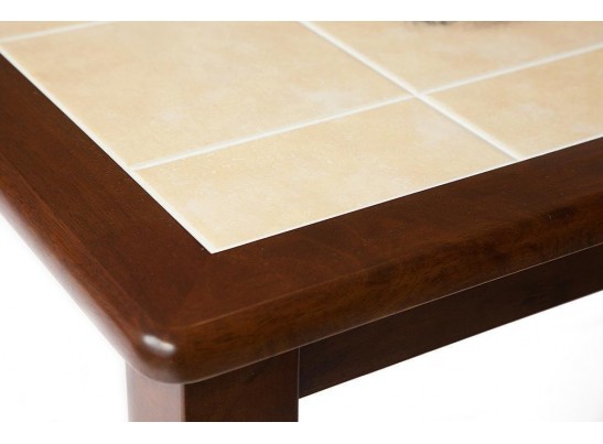 Стол с плиткой CT 3045P (дерево гевея/Тёмный Дуб/Малайзия) в Набережных Челнах