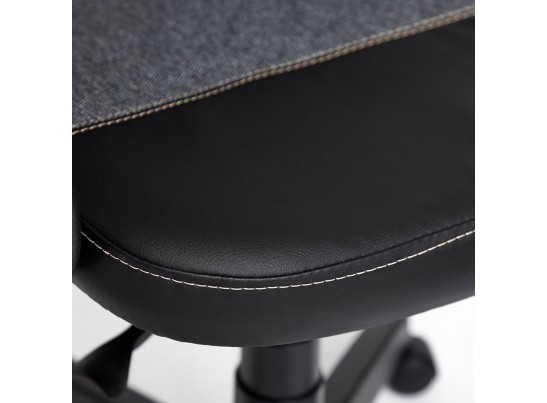 Кресло BAGGI (кожзам/ткань/черный/серый) в Набережных Челнах