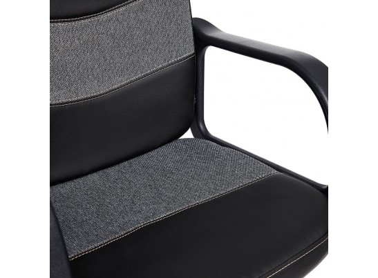 Кресло BAGGI (кожзам/ткань/черный/серый) в Набережных Челнах