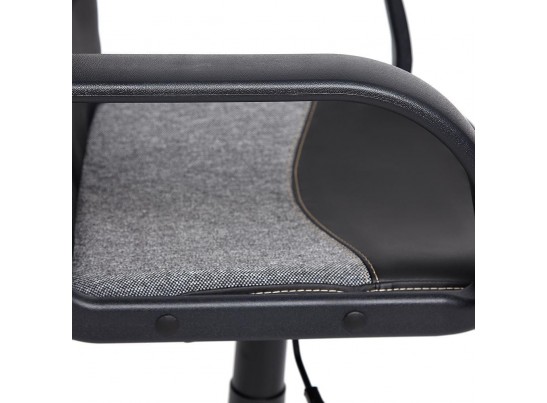 Кресло BAGGI (кожзам/ткань/черный/серый) в Набережных Челнах