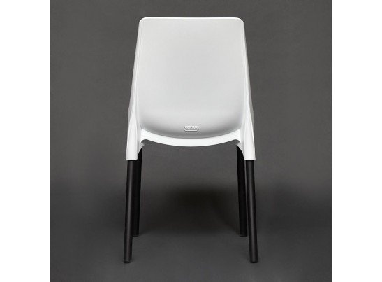 Стул GENIUS (mod 75) белый/черные ножки