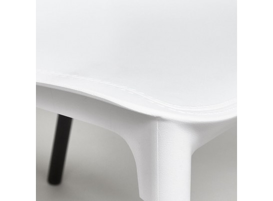 Стул GENIUS (mod 75) белый/черные ножки