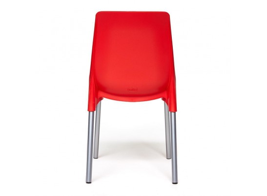 Стул GENIUS (mod 75) красный/ножки хром