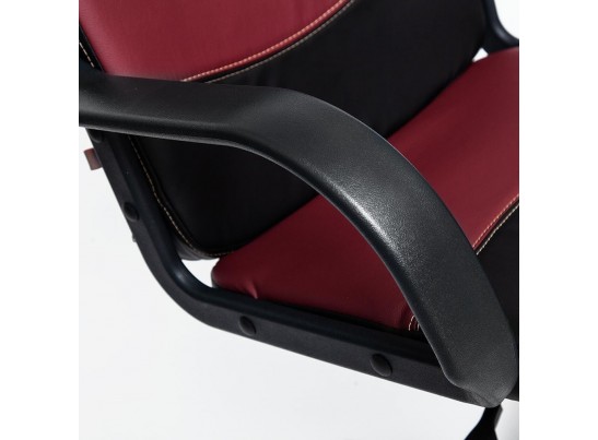 Кресло BAGGI (кожзам/черный/бордо) в Набережных Челнах