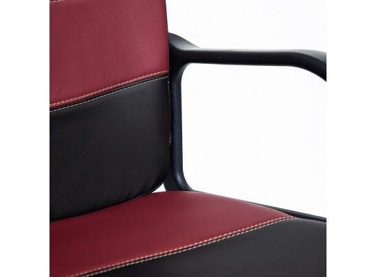 Кресло BAGGI (кожзам/черный/бордо) в Набережных Челнах