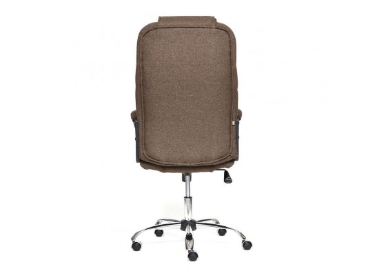 Кресло BERGAMO хром (ткань/коричневый) в Набережных Челнах