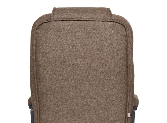 Кресло BERGAMO хром (ткань/коричневый) в Набережных Челнах