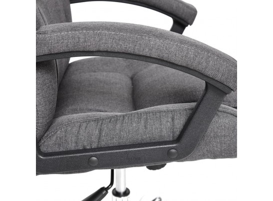Кресло BERGAMO хром (ткань/темно-серый) в Набережных Челнах