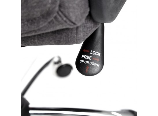 Кресло BERGAMO хром (ткань/темно-серый) в Набережных Челнах