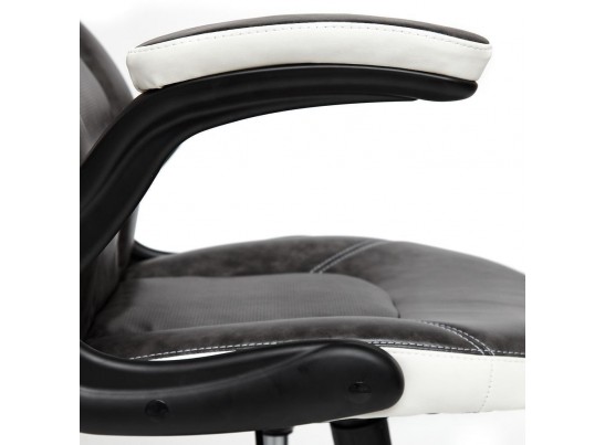 Кресло BAZUKA (кожзам/серый/белый) в Набережных Челнах