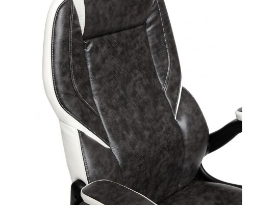 Кресло BAZUKA (кожзам/серый/белый) в Набережных Челнах