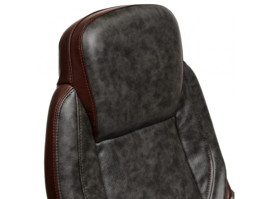 Кресло BAZUKA (кожзам/серый/коричневый) в Набережных Челнах