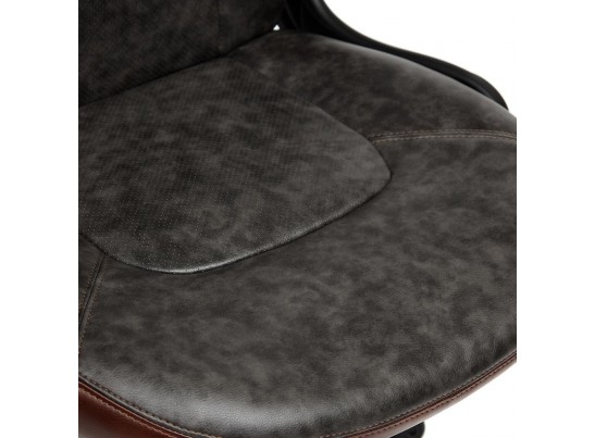 Кресло BAZUKA (кожзам/серый/коричневый) в Набережных Челнах