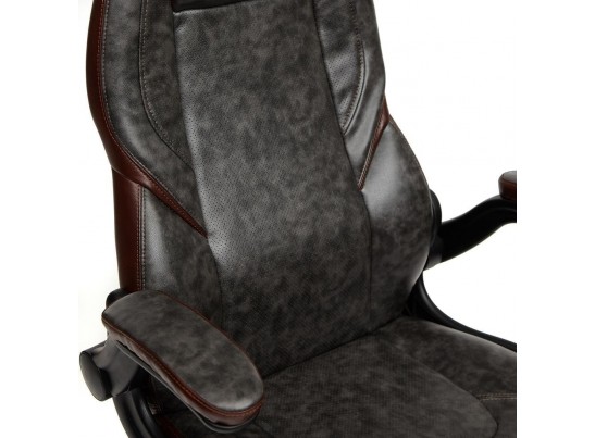Кресло BAZUKA (кожзам/серый/коричневый) в Набережных Челнах