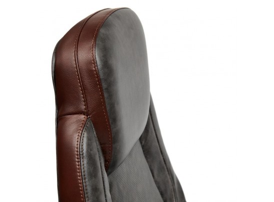 Кресло BAZUKA (кожзам/серый/коричневый) в Набережных Челнах