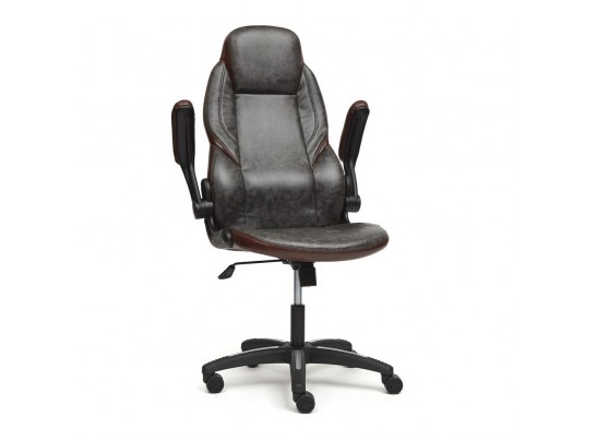 Кресло BAZUKA (кожзам/серый/коричневый) в Набережных Челнах