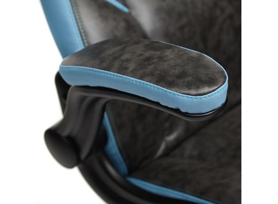 Кресло BAZUKA (кожзам/серый/голубой) в Набережных Челнах