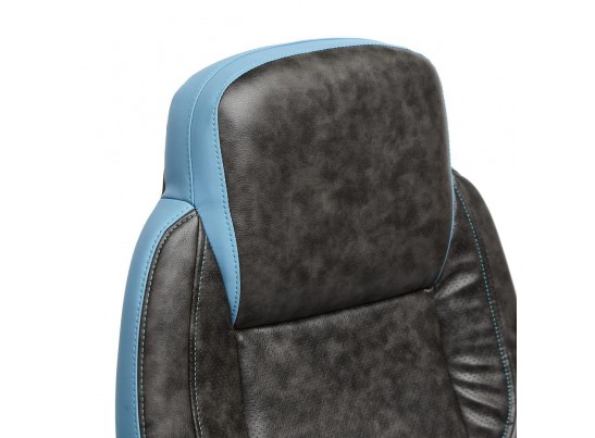 Кресло BAZUKA (кожзам/серый/голубой) в Набережных Челнах