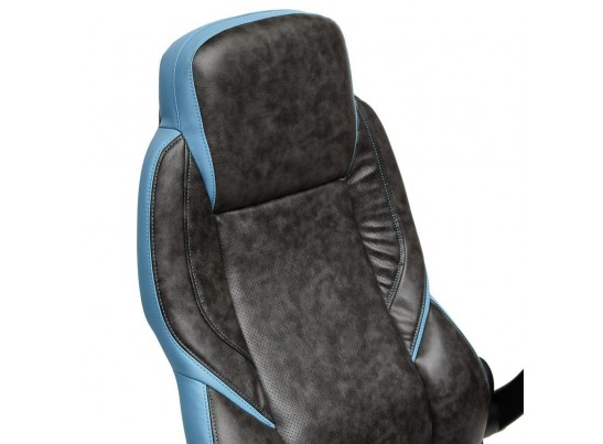 Кресло BAZUKA (кожзам/серый/голубой) в Набережных Челнах