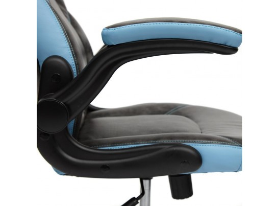 Кресло BAZUKA (кожзам/серый/голубой) в Набережных Челнах