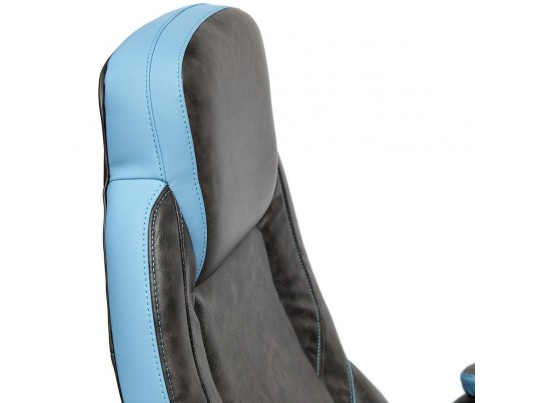 Кресло BAZUKA (кожзам/серый/голубой) в Набережных Челнах