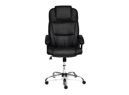 Кресло BERGAMO хром (кожзам/черный) в Набережных Челнах
