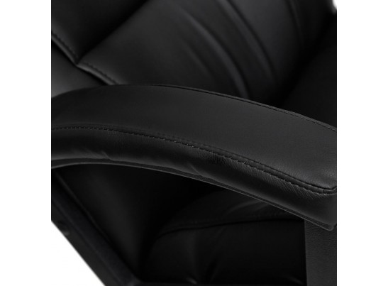 Кресло BERGAMO хром (кожзам/черный) в Набережных Челнах