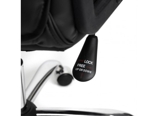 Кресло BERGAMO хром (кожзам/черный) в Набережных Челнах