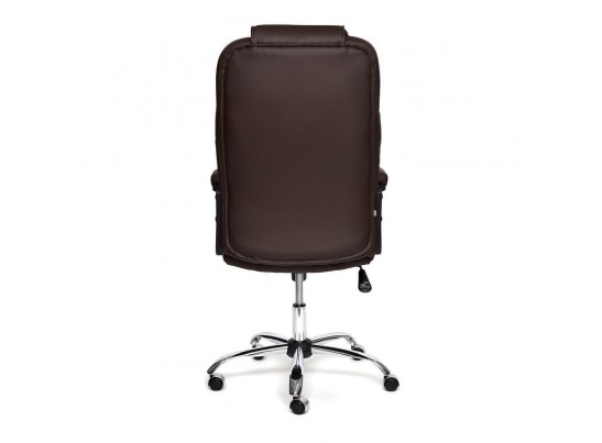 Кресло BERGAMO хром (кожзам/коричневый) в Набережных Челнах