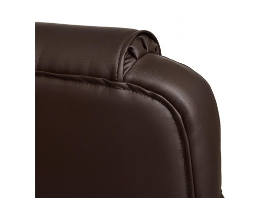 Кресло BERGAMO хром (кожзам/коричневый) в Набережных Челнах