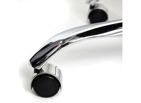 Кресло BERGAMO хром (кожзам/коричневый) в Набережных Челнах