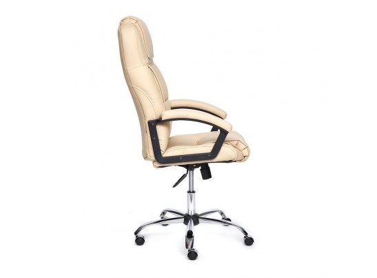 Кресло BERGAMO хром (кожзам/бежевый) в Набережных Челнах