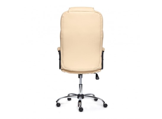 Кресло BERGAMO хром (кожзам/бежевый) в Набережных Челнах