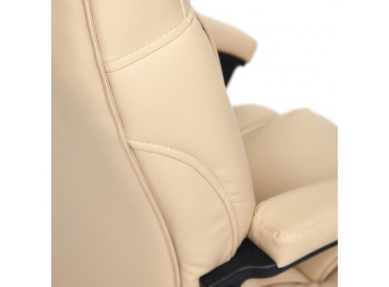 Кресло BERGAMO хром (кожзам/бежевый) в Набережных Челнах