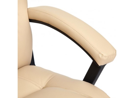 Кресло BERGAMO хром (кожзам/бежевый) в Набережных Челнах