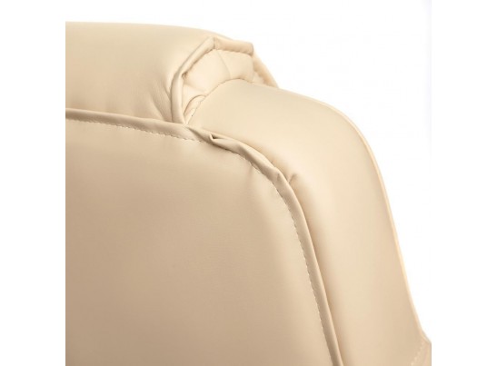 Кресло BERGAMO хром (кожзам/бежевый) в Набережных Челнах