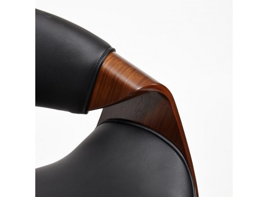 Кресло BEND (орех/кожзам/черный) в Набережных Челнах