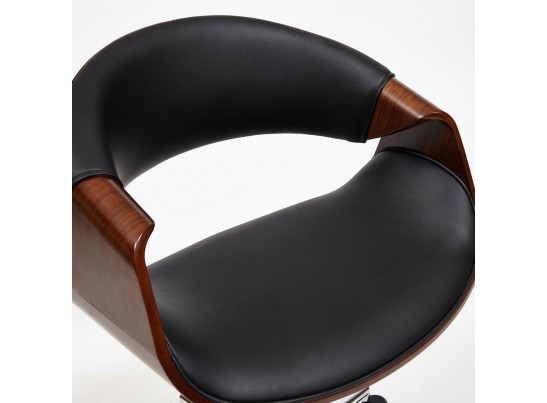 Кресло BEND (орех/кожзам/черный) в Набережных Челнах