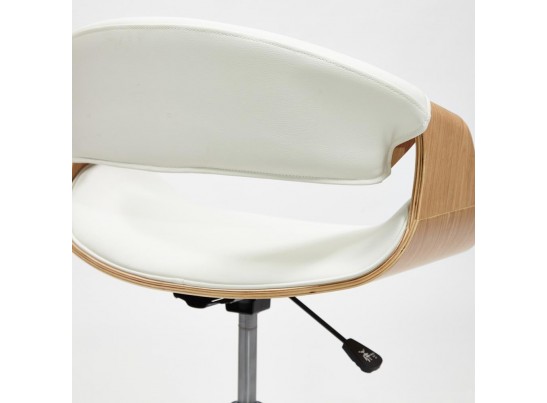 Кресло BEND (натуральный/кожзам/белый) в Набережных Челнах