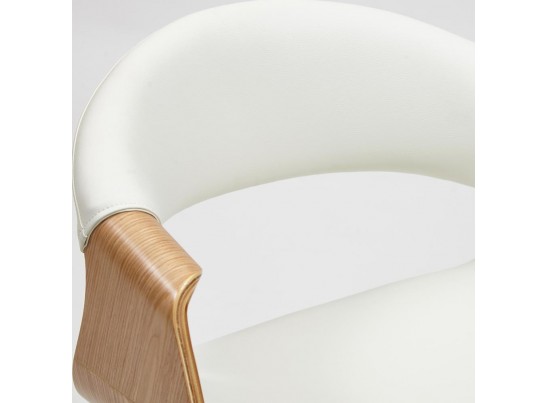 Кресло BEND (натуральный/кожзам/белый) в Набережных Челнах