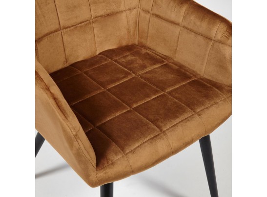 Кресло BEATA (mod. 8266/металл/ткань/коричневый) в Набережных Челнах