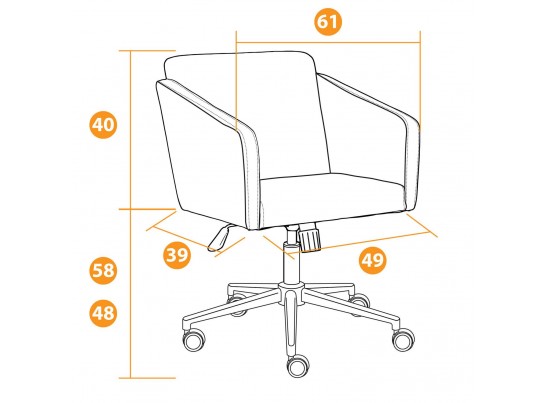 Кресло MILAN хром