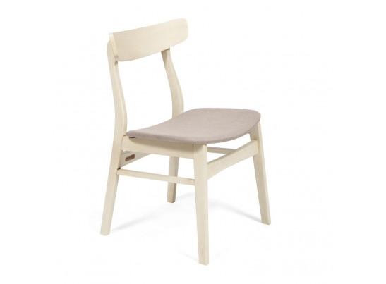 Стул с мягким сиденьем Rabat (дерево гевея/античный белый) в Набережных Челнах