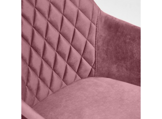 Кресло BREMO (mod. 708/ткань/металл/коралловый/черный) в Набережных Челнах