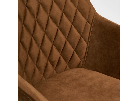 Кресло BREMO (mod. 708/ткань/металл/коричневый/черный) в Набережных Челнах