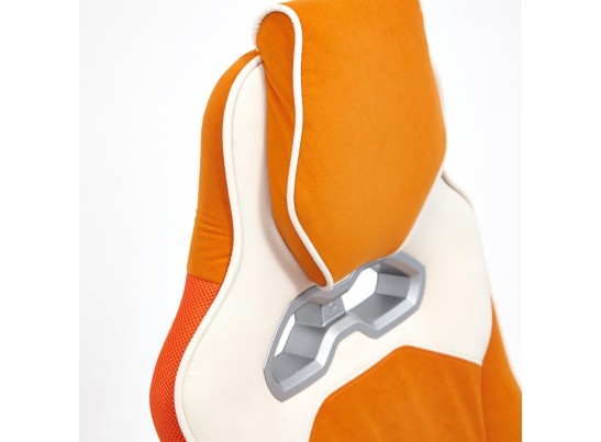 Кресло ARENA (флок/ткань/молочный/оранжевый) в Набережных Челнах